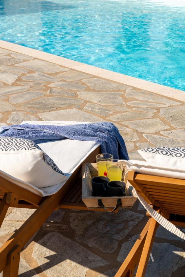 חריסי אקטי Kallirroe Deluxe Villa With Sea View And Pool מראה חיצוני תמונה