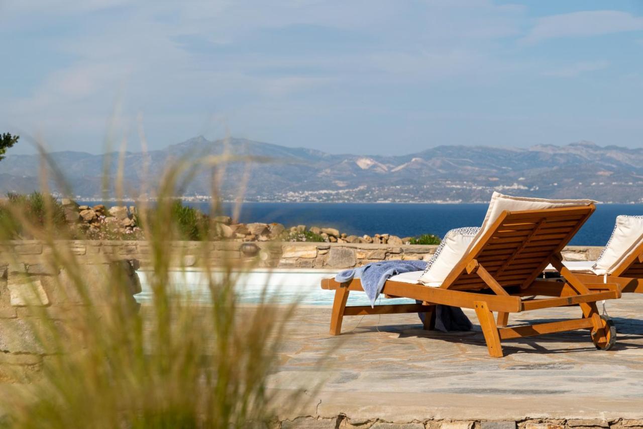 חריסי אקטי Kallirroe Deluxe Villa With Sea View And Pool מראה חיצוני תמונה